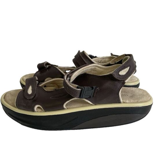Authentic MBT 400110-01 Swiss Engineered Strap Rocker Sandals Men’s Size 11.5 - Picture 8 of 16